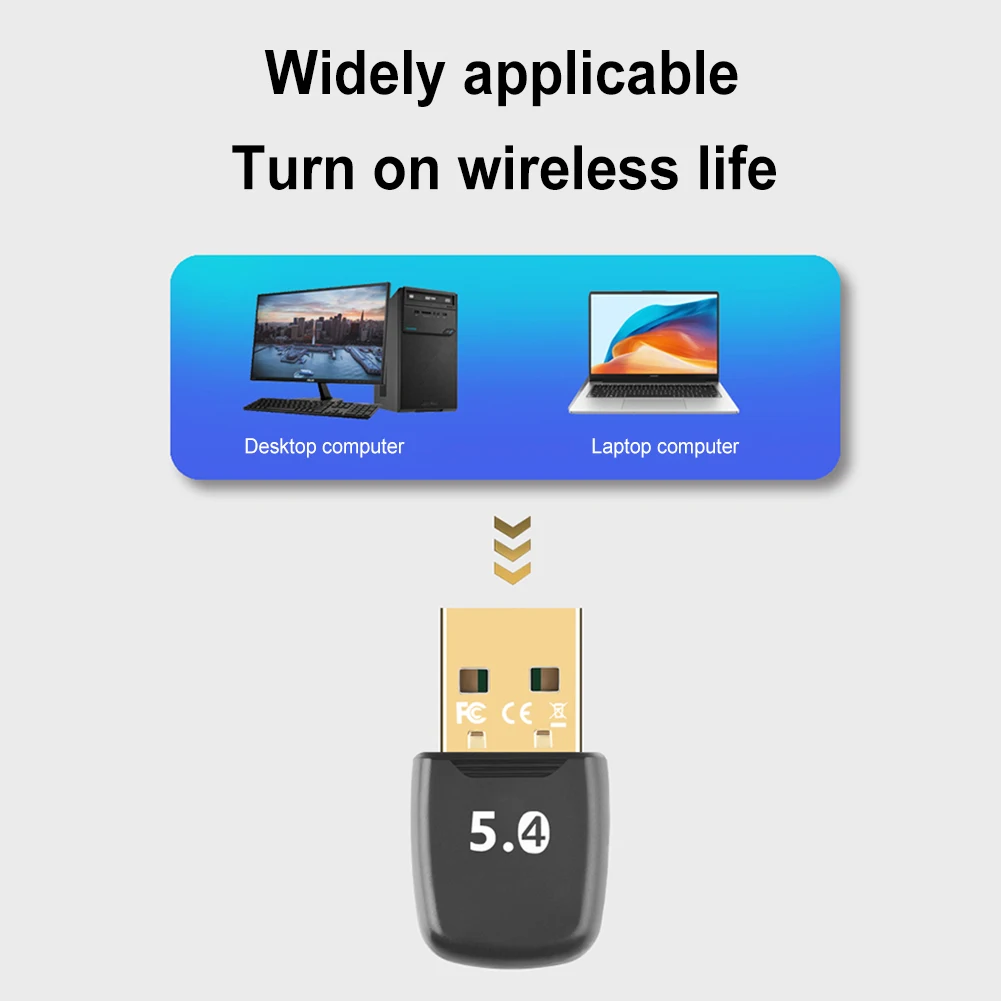 USB Bluetooth-Compatible 5.4 Adapter Audio Transmitter Receiver Driver Free Music Audio Receiver for PC Laptop Wireless Speaker 
USB Bluetooth-Compatible 5.4 Adapter Audio Transmitter Receiver Driver Free Music Audio Receiver for PC Laptop Wireless Speaker