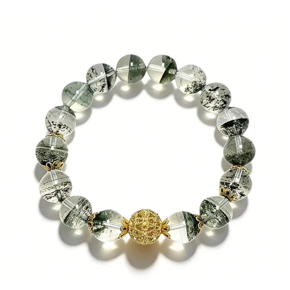 Natural Green Phantom Quartz Crystal Bracelet A meditative and spiritual gift, suitable for both men and women Hand-beaded 2025
Natural Green Phantom Quartz Crystal Bracelet A meditative and spiritual gift, suitable for both men and women Hand-beaded 2025