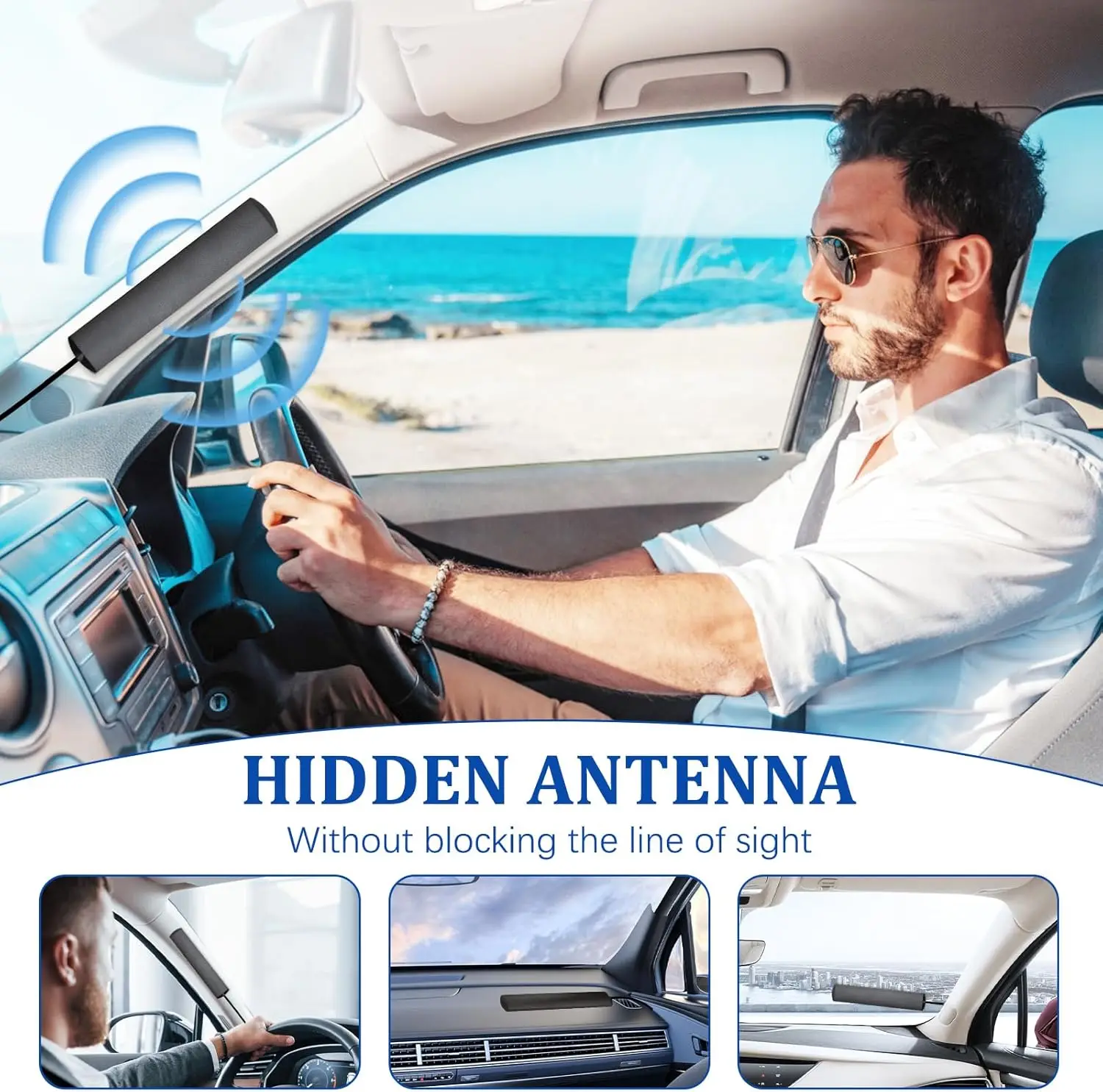 1PC HD Car Radio FM Antenna Universal Auto Signal Amp Amplifier Marine Car Vehicle Boat RV Signal Enhance Device
1PC HD Car Radio FM Antenna Universal Auto Signal Amp Amplifier Marine Car Vehicle Boat RV Signal Enhance Device