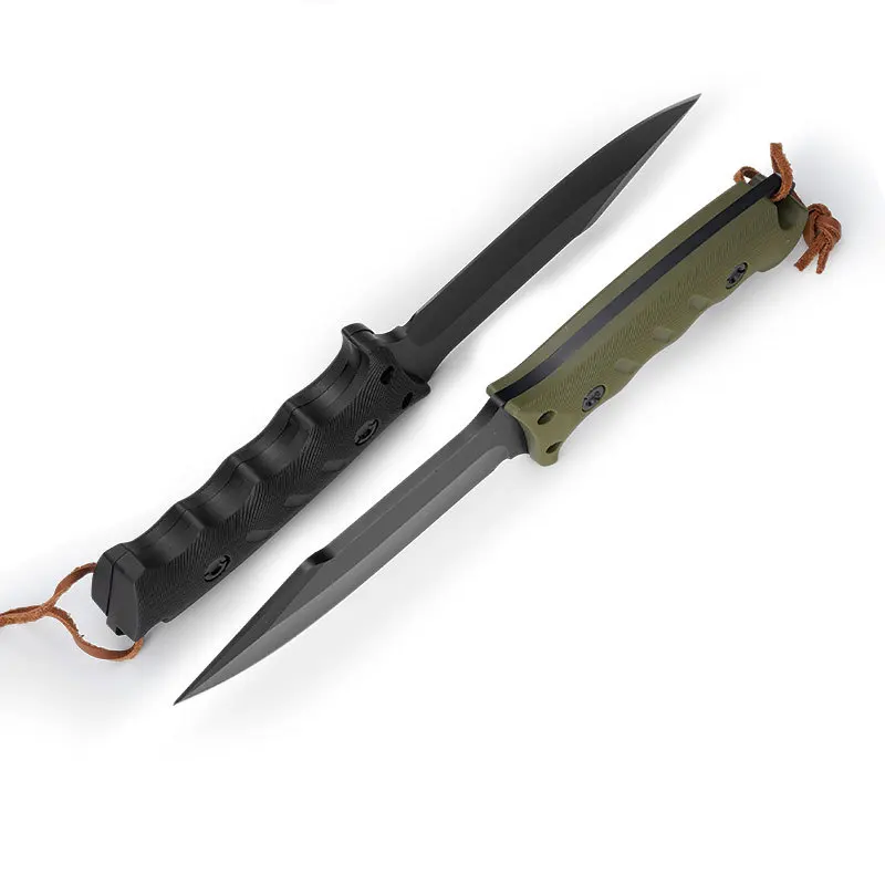 Outdoor Straight Knife 8Cr13Mov Blade G10 Handle. A Portable and Versatile Multi-functional Sharp Cutting Knife Men's Gift
Outdoor Straight Knife 8Cr13Mov Blade G10 Handle. A Portable and Versatile Multi-functional Sharp Cutting Knife Men's Gift