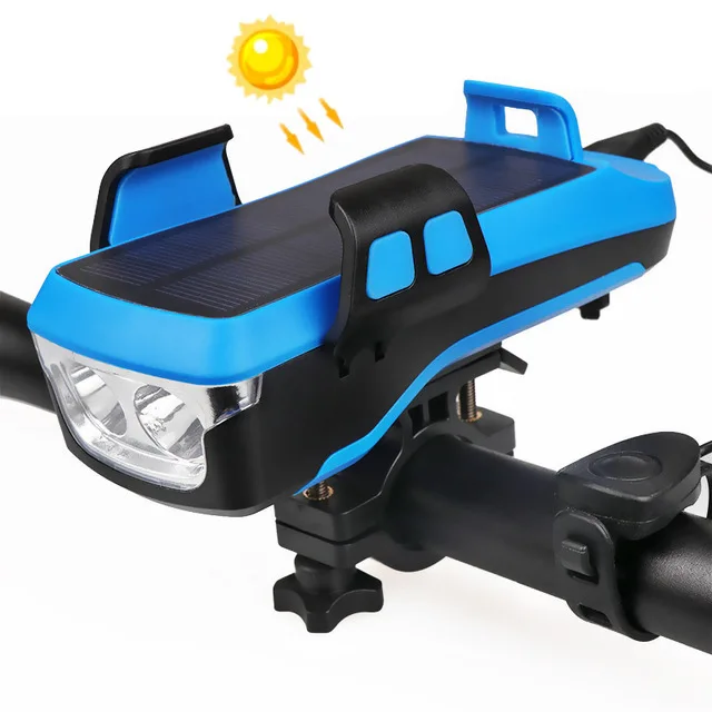 5 in 1 Led Bicycle Light Front USB Rechargeable Solar Horn Phone Holder Bicycle Lamp 4000mAh Flashlight for Bike Light Lantern 1
5 in 1 Led Bicycle Light Front USB Rechargeable Solar Horn Phone Holder Bicycle Lamp 4000mAh Flashlight for Bike Light Lantern 1