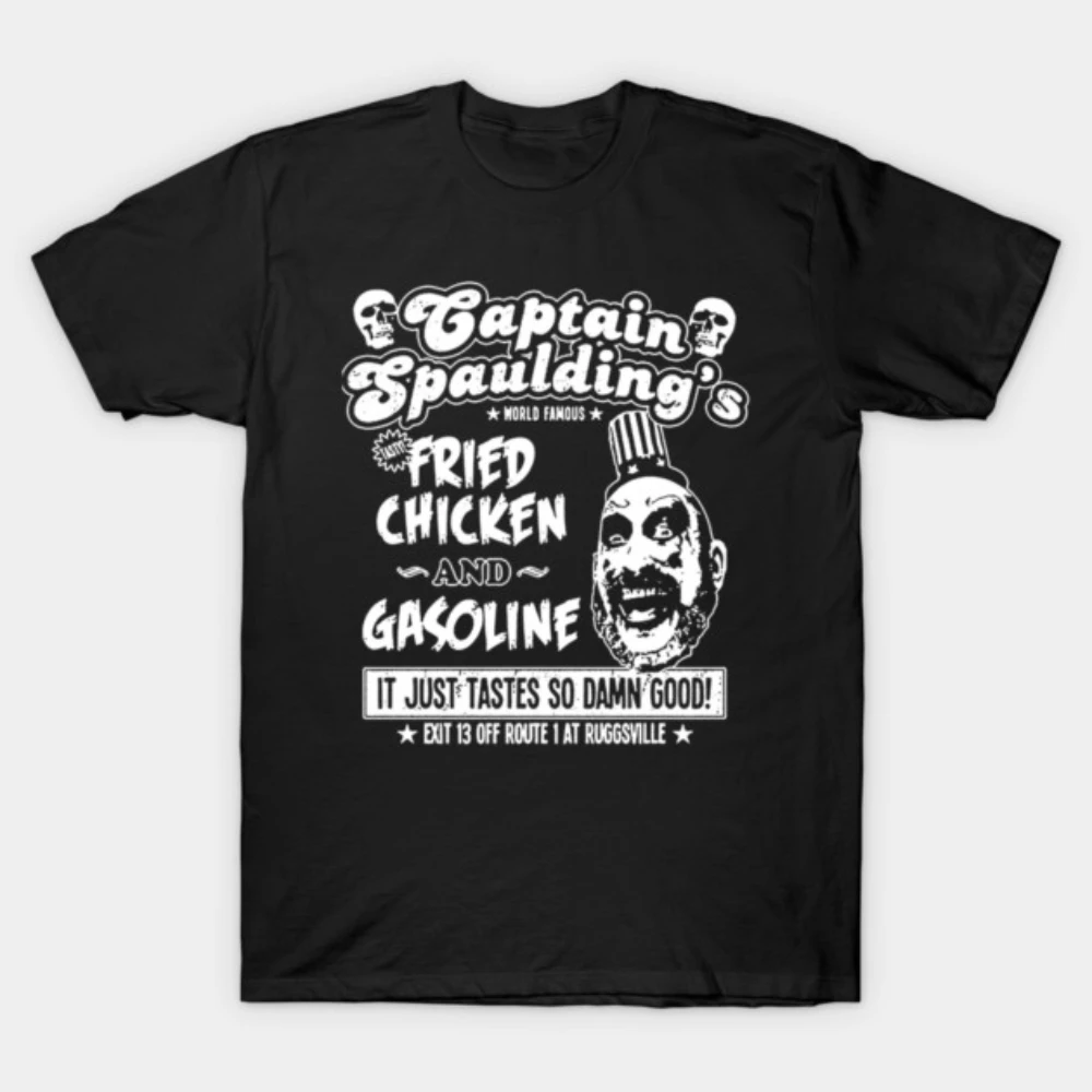 Men Women Distressed Captain Spaulding Clown Face Skull Text Cotton Motorcycle T-shirt Retro Rob Zombie Horror Street Clothes
Men Women Distressed Captain Spaulding Clown Face Skull Text Cotton Motorcycle T-shirt Retro Rob Zombie Horror Street Clothes