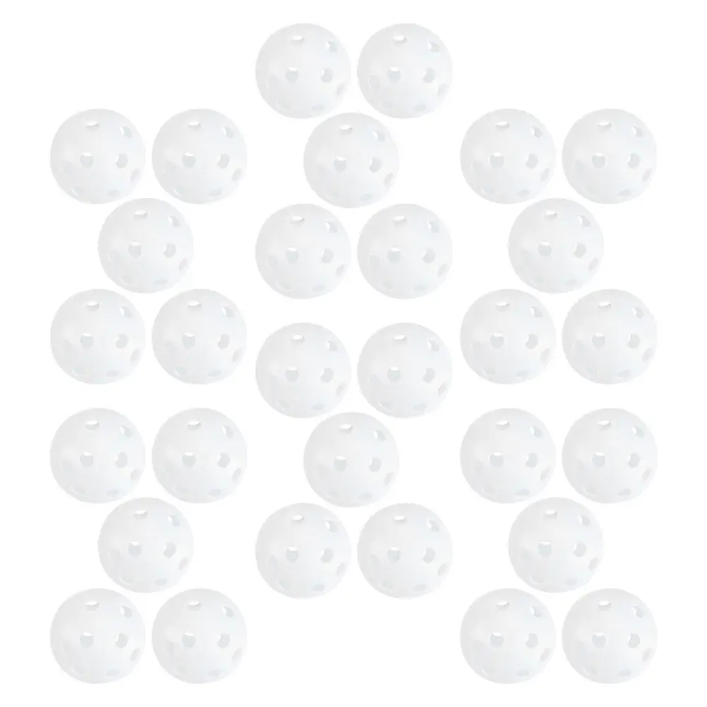 30 Pcs Golfs Balls for Swing Training Hitting Practicing Funny Hole Portable Practice Equipment Plastic Hollow
30 Pcs Golfs Balls for Swing Training Hitting Practicing Funny Hole Portable Practice Equipment Plastic Hollow