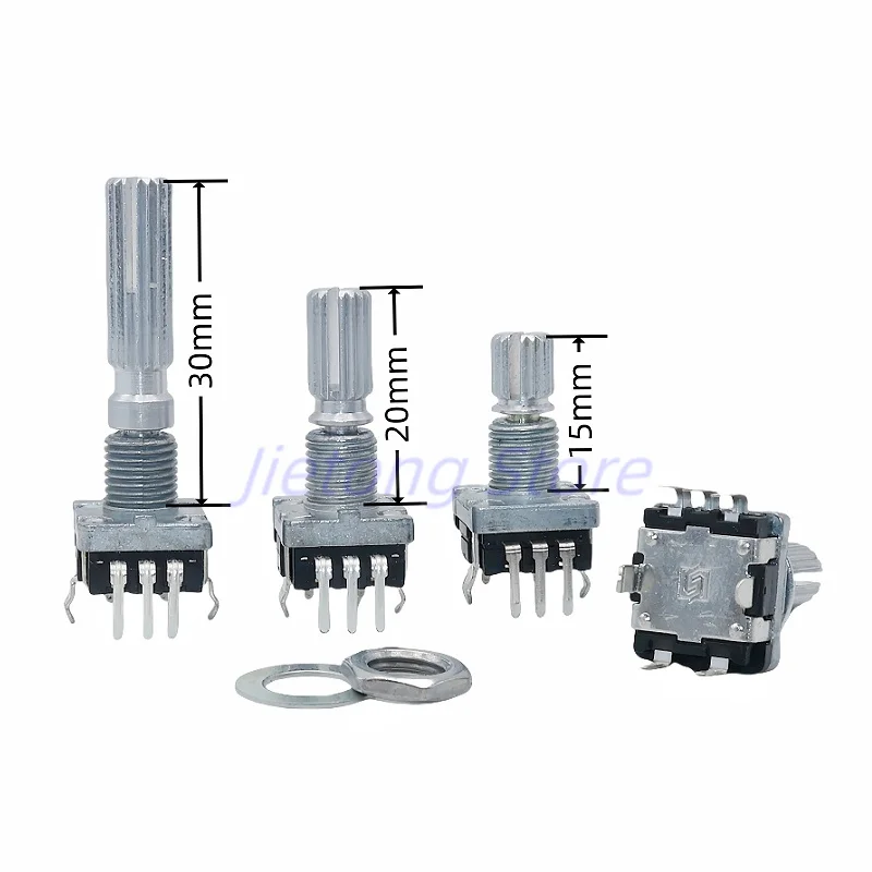 1pc EC11 Encoder Rotary Switch With Push on Switch Audio Digital Switch 20/30 Positions 15/20 Pulses 5Pin 15/20/30MM Plum Shaft
1pc EC11 Encoder Rotary Switch With Push on Switch Audio Digital Switch 20/30 Positions 15/20 Pulses 5Pin 15/20/30MM Plum Shaft