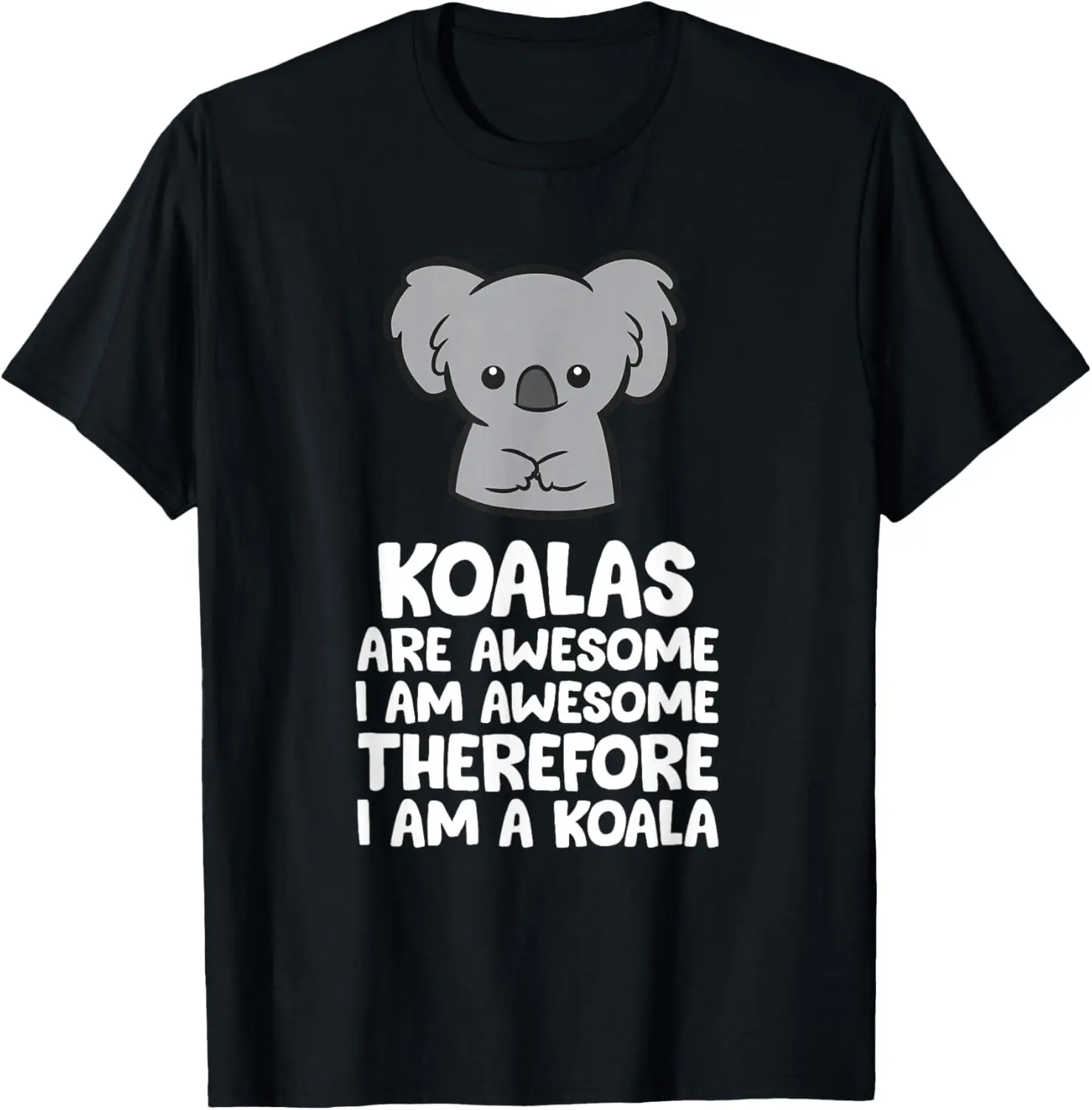 Коала потрясающая логическая забавная футболка с рисунком для мужчин и женщин, хлопковая футболка с короткими рукавами, повседневная поездка
Коала потрясающая логическая забавная футболка с рисунком для мужчин и женщин, хлопковая футболка с короткими рукавами, повседневная поездка