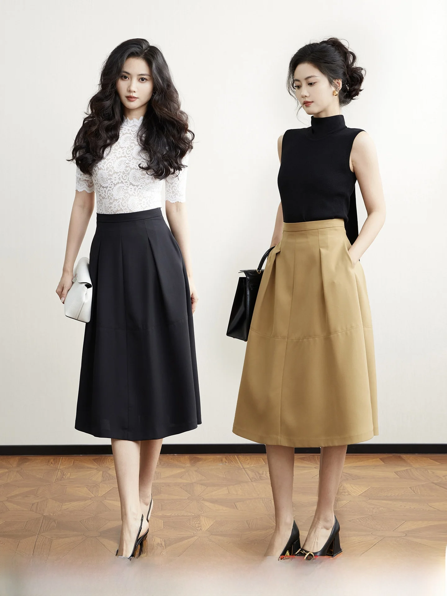 Taiyang Office High Waist A-Line Umbrella Skirt Women's Spring Slimming Commute Workwear Suit Half-length Skirt
Taiyang Office High Waist A-Line Umbrella Skirt Women's Spring Slimming Commute Workwear Suit Half-length Skirt