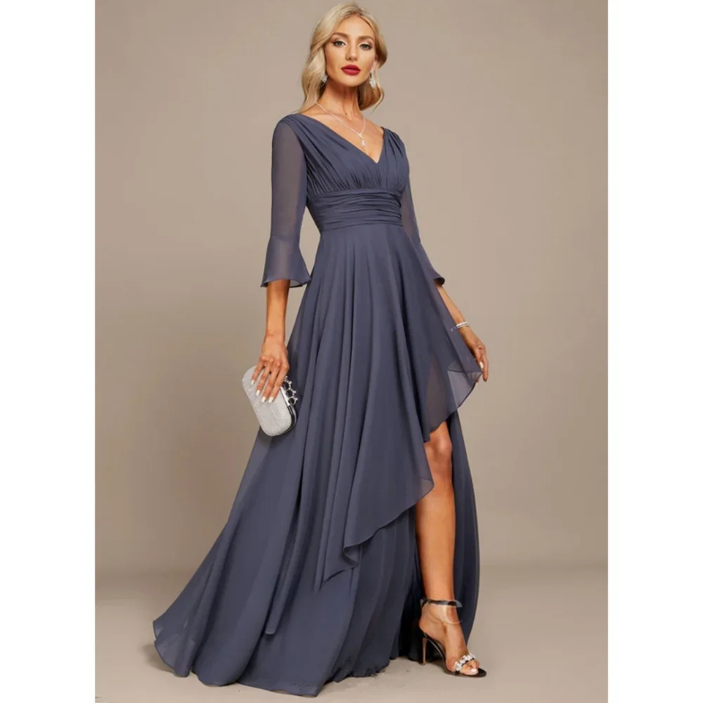 Multi-Layered Side Slit V Neck Wedding Dresses Chiffon Pagoda Sleeve vestidos de noche Prom Customized Formal Evening 2025
Multi-Layered Side Slit V Neck Wedding Dresses Chiffon Pagoda Sleeve vestidos de noche Prom Customized Formal Evening 2025
