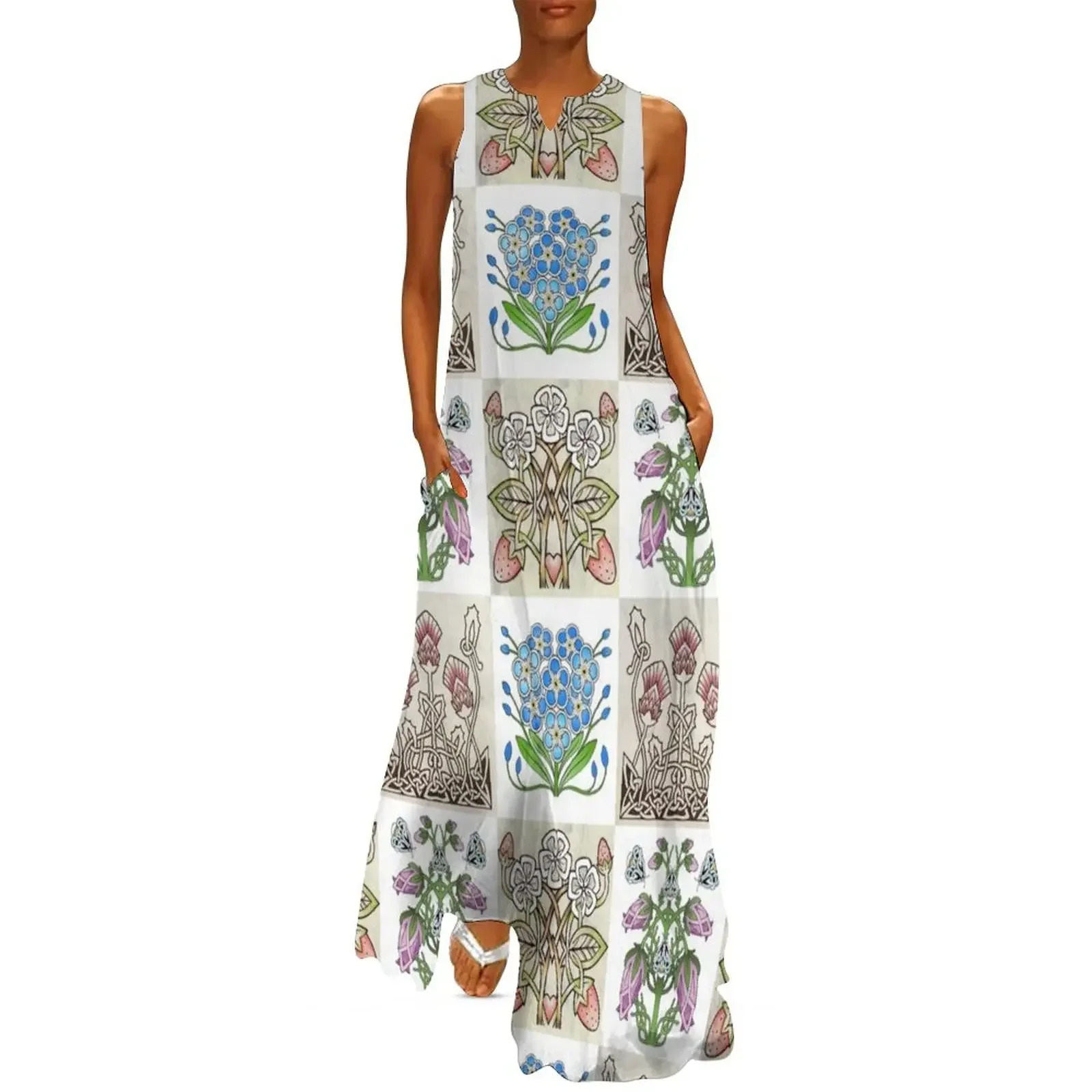 4 Celtic Flowers Long Dress Prom gown women's evening dresses Women's summer long dress Dress
4 Celtic Flowers Long Dress Prom gown women's evening dresses Women's summer long dress Dress