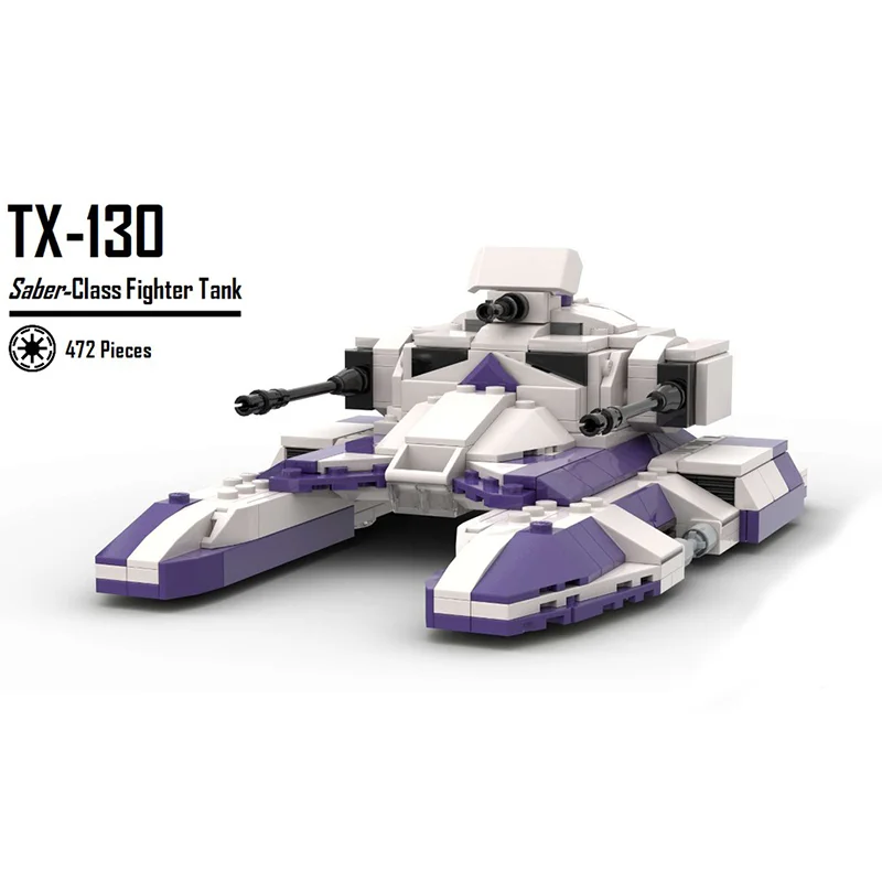 472PCS New MOC TX-130 New Republic Battle Tank DIY Creative Educational Children's Building Blocks Gift
472PCS New MOC TX-130 New Republic Battle Tank DIY Creative Educational Children's Building Blocks Gift