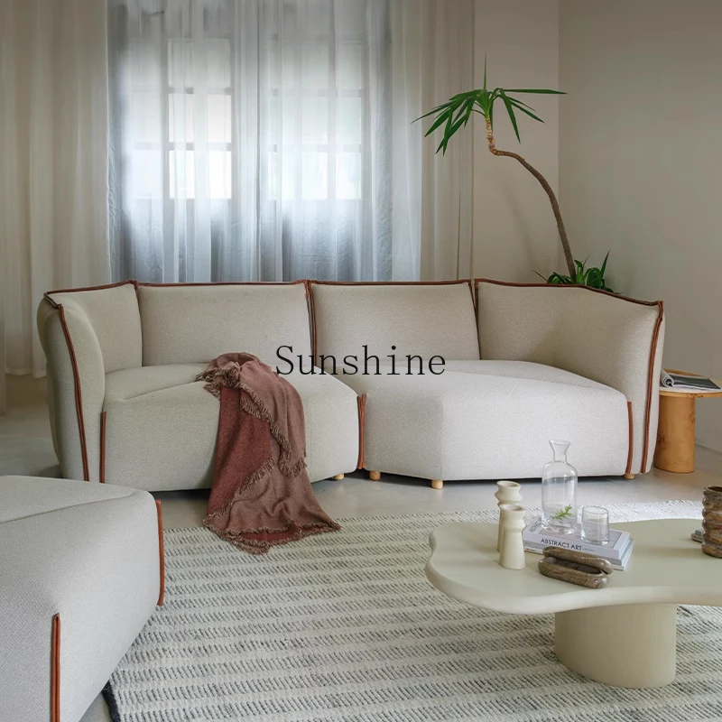 Modular sofa design living room French light luxury chaise longue simple and modern
Modular sofa design living room French light luxury chaise longue simple and modern