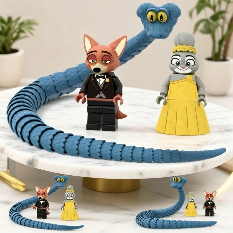 Zootopia Building Block Figurines of Nick Wilde Judy Hopps and Snake for Educational Kids Toys
Zootopia Building Block Figurines of Nick Wilde Judy Hopps and Snake for Educational Kids Toys