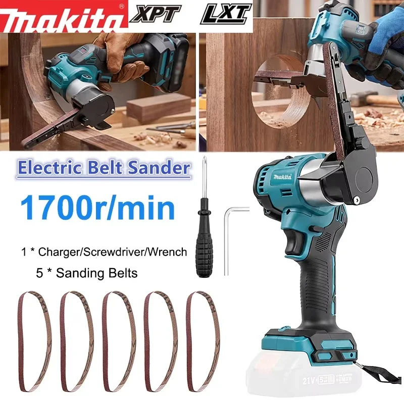 Makita Brushless Electric Mini Belt Sander For18-21V Battery Cordless Sander Polisher Power Tools with Belts for Wood Metal Work
Makita Brushless Electric Mini Belt Sander For18-21V Battery Cordless Sander Polisher Power Tools with Belts for Wood Metal Work