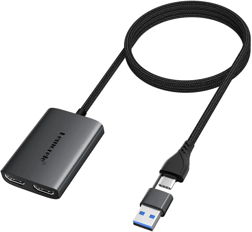 MacBook Air M1 M2 /A Dual Monitor Adapter, Support System MacOS 10.15 and Above, Windows 10, 11, Dual Full HD Video Adapter,
MacBook Air M1 M2 /A Dual Monitor Adapter, Support System MacOS 10.15 and Above, Windows 10, 11, Dual Full HD Video Adapter,