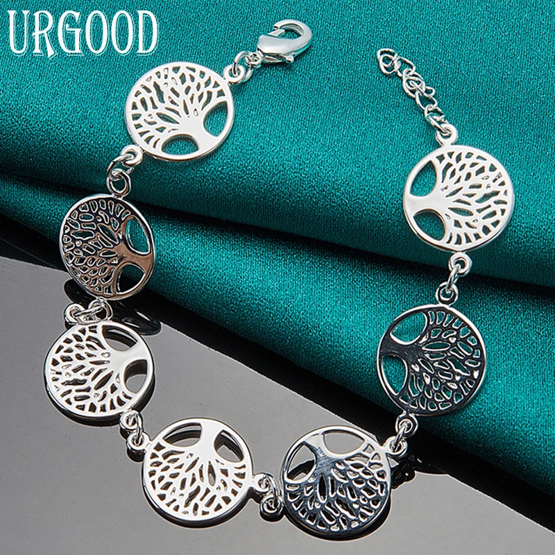 925 Sterling Silver Tree of Life Chain Bracelet For Women Men Party Engagement Wedding Fashion Jewelry
925 Sterling Silver Tree of Life Chain Bracelet For Women Men Party Engagement Wedding Fashion Jewelry