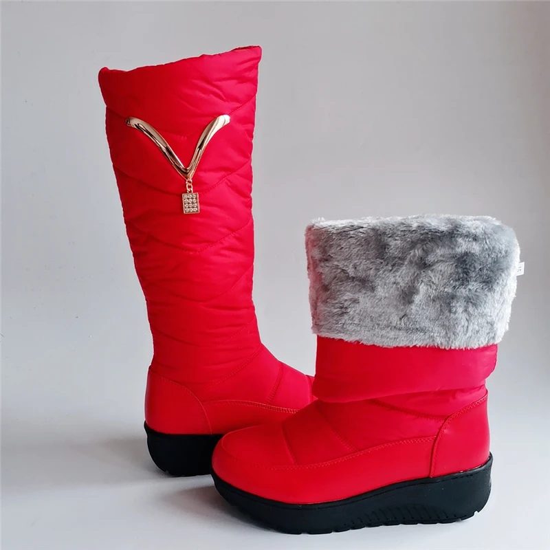 Warm Fur Plush Down Snow Boots Winter Shoes Women Mother Platform Waterproof Fashion Casual Knee High Boots Size 44 Comfortable
Warm Fur Plush Down Snow Boots Winter Shoes Women Mother Platform Waterproof Fashion Casual Knee High Boots Size 44 Comfortable