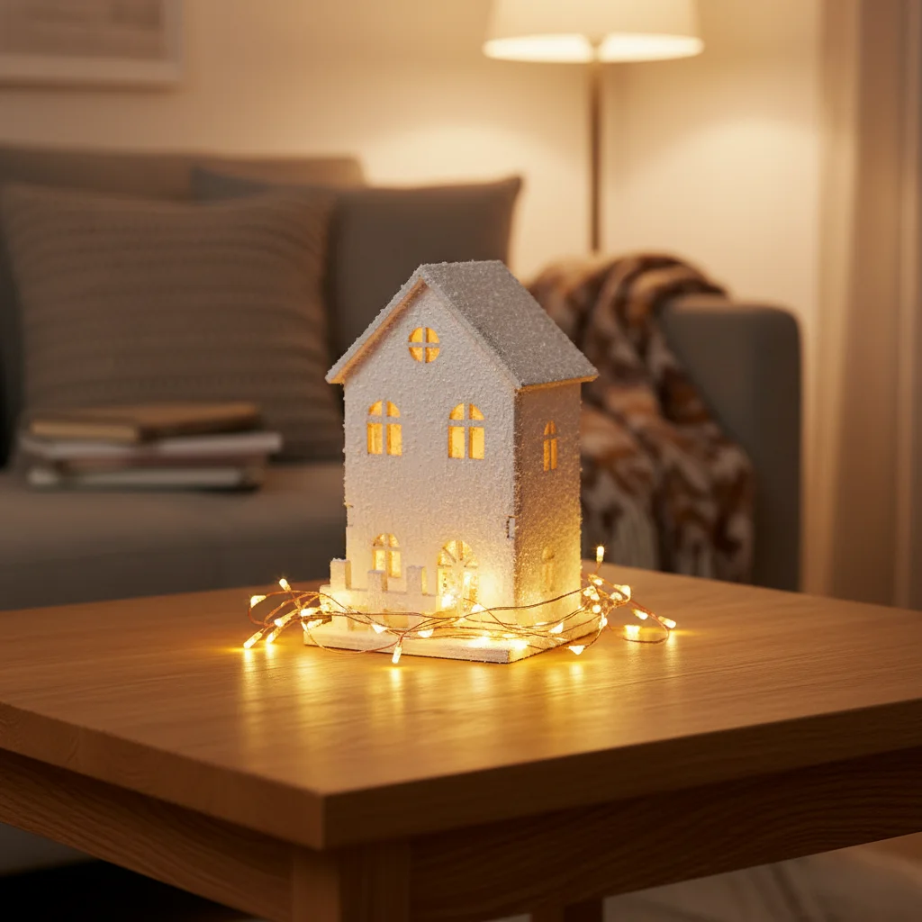Gift Mini Christmas LED Light Wooden House Luminous with Snowflake Glowing Castle White Christmas Tree
Gift Mini Christmas LED Light Wooden House Luminous with Snowflake Glowing Castle White Christmas Tree