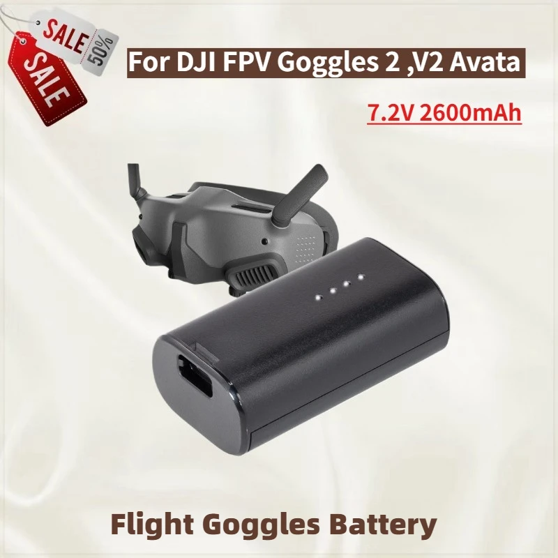 Высококачественная батарея для очков полета 7,2 В 2600 мАч для DJI FPV Goggles 2, V2 Avata Совершенно новая сменная батарея
Высококачественная батарея для очков полета 7,2 В 2600 мАч для DJI FPV Goggles 2, V2 Avata Совершенно новая сменная батарея