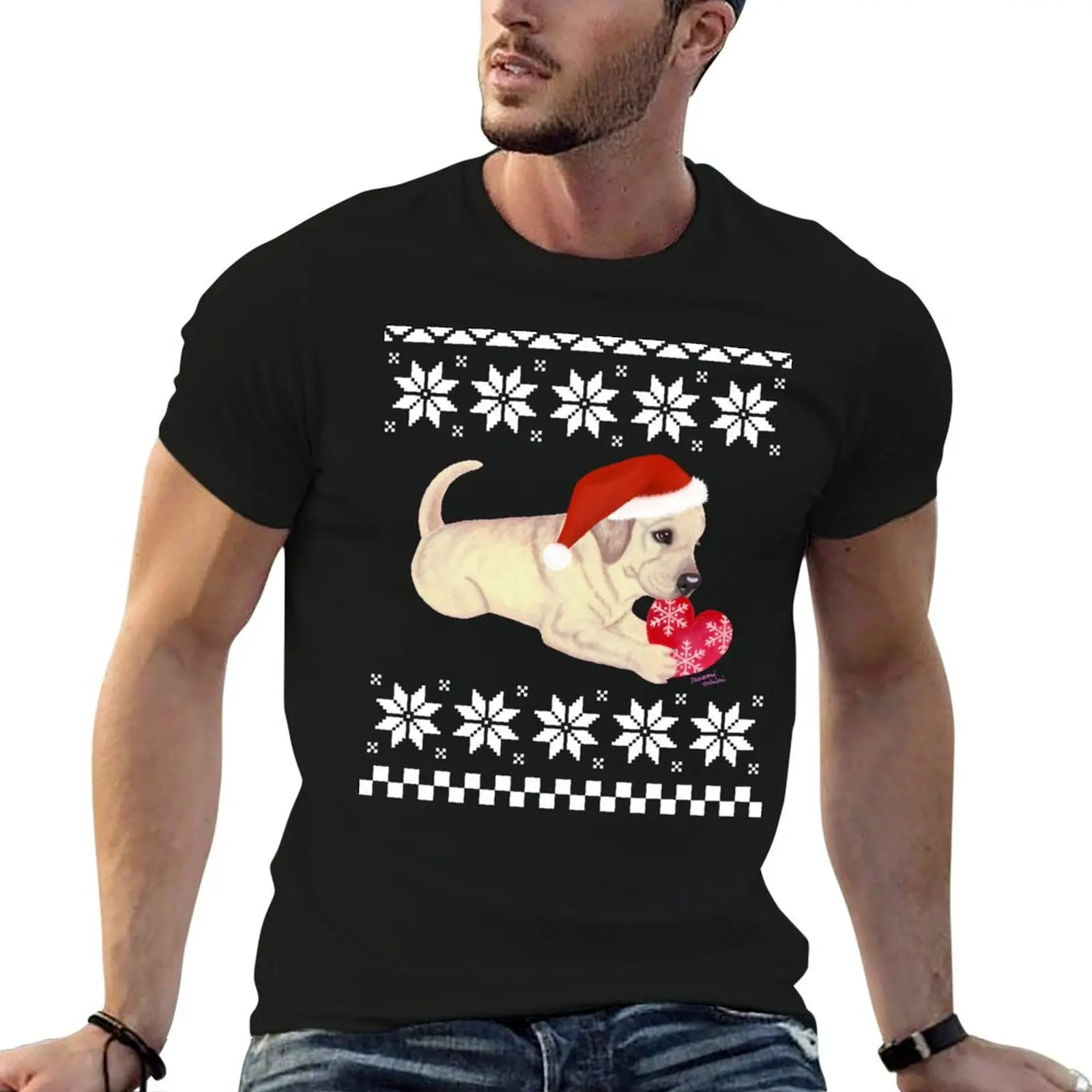 Yellow Labrador Puppy Christmas Painting T-Shirt t shirts for man cotton soft man t shirts graphic man t shirt luxury T-shirt
Yellow Labrador Puppy Christmas Painting T-Shirt t shirts for man cotton soft man t shirts graphic man t shirt luxury T-shirt