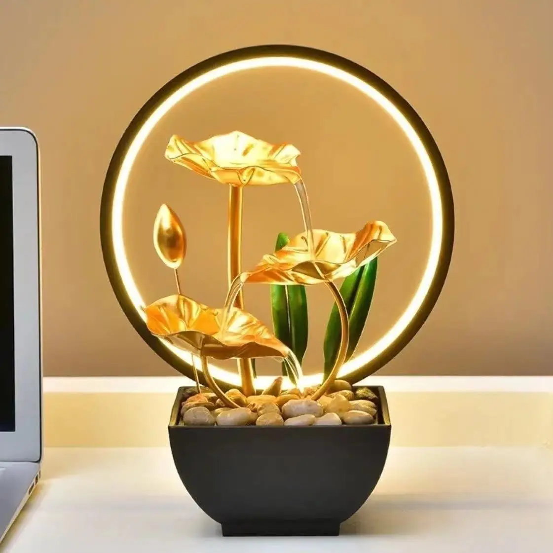 Flow ornament circulating water lamp circle living room home soft decoration store opening gifts to attract wealth TV cabinet ni
Flow ornament circulating water lamp circle living room home soft decoration store opening gifts to attract wealth TV cabinet ni