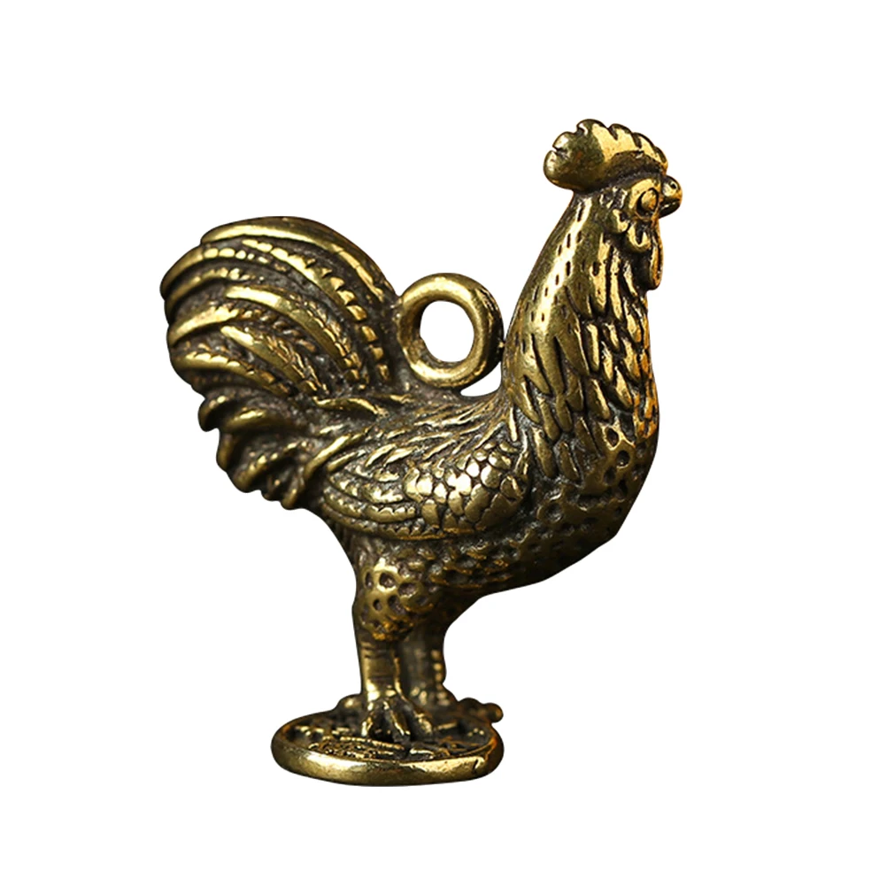 2 Pcs Zodiac Keychain Creative Key Pendant Chinese Style Brass Rooster Shape Jewelry Vintage Animal Luck Charm
2 Pcs Zodiac Keychain Creative Key Pendant Chinese Style Brass Rooster Shape Jewelry Vintage Animal Luck Charm