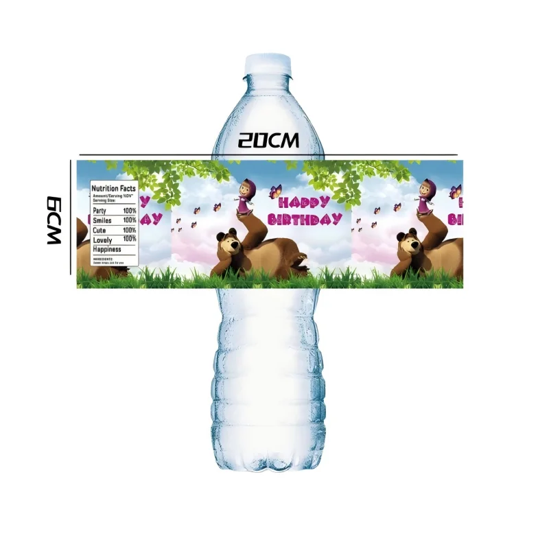 Mashas and Bear Water Bottle Label Birthday Party Decoration Glass Waterproof Sticker Kids DIY Party Supplies Favors Gifts Toys
Mashas and Bear Water Bottle Label Birthday Party Decoration Glass Waterproof Sticker Kids DIY Party Supplies Favors Gifts Toys