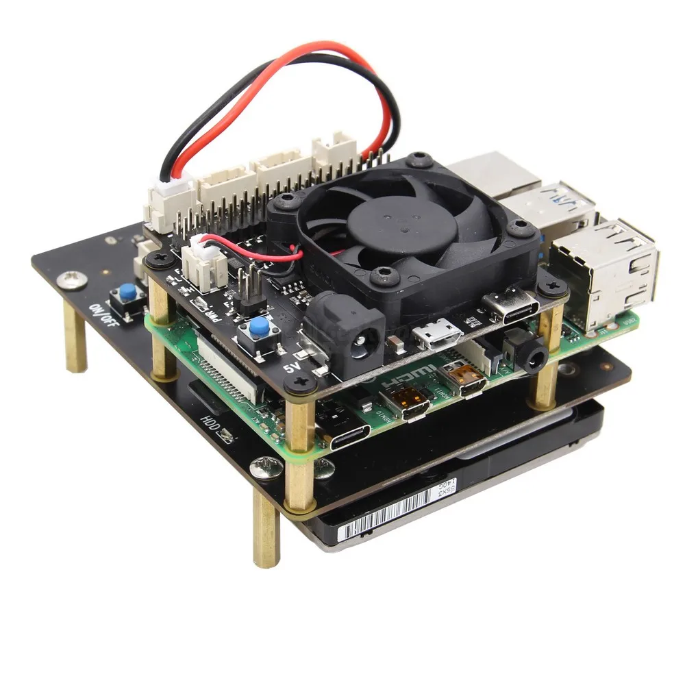 Raspberry Pi 4 Model B X735 Power Management & Auto Cooling Expansion Board with Safe Shutdown 5V Max,8A Output for Raspberry Pi
Raspberry Pi 4 Model B X735 Power Management & Auto Cooling Expansion Board with Safe Shutdown 5V Max,8A Output for Raspberry Pi