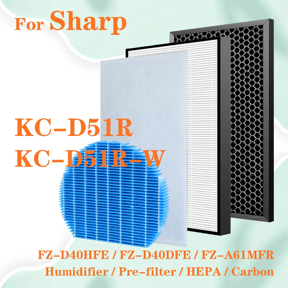 Для Sharp KC-D51R-W kc d51rw Сменный фильтр очистителя воздуха HEPA Carbon filter FZ-D40HFE FZ-D40DFE фильтр-увлажнитель
Для Sharp KC-D51R-W kc d51rw Сменный фильтр очистителя воздуха HEPA Carbon filter FZ-D40HFE FZ-D40DFE фильтр-увлажнитель