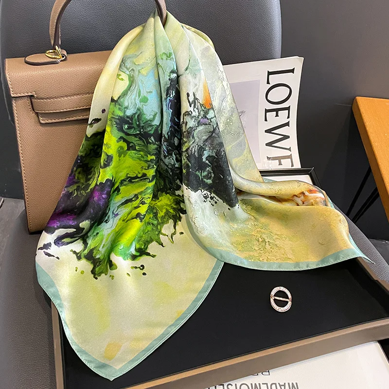 Vintage Design 100% Real Silk Square Scarf Women Luxury Brand Shawl Print Neckerchief Headband Wrap Hair Ribbon Ladies Bandana
Vintage Design 100% Real Silk Square Scarf Women Luxury Brand Shawl Print Neckerchief Headband Wrap Hair Ribbon Ladies Bandana