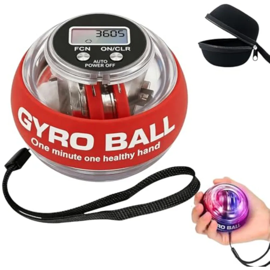 Torque Ball Hand ExerciserGyro Ball Hand Wrist Exerciser with Counter Compact and Portable Auto-Start Colorful Lighting Designe
Torque Ball Hand ExerciserGyro Ball Hand Wrist Exerciser with Counter Compact and Portable Auto-Start Colorful Lighting Designe