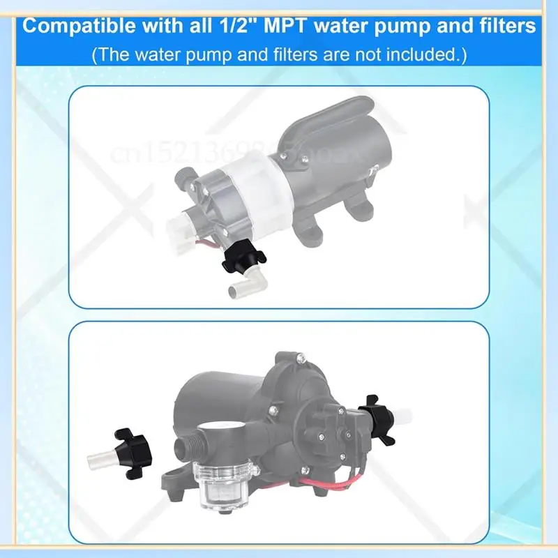 -SPOR 4Pack 1/2 Inch X 14 NPT X 1/2 Inch Barb Elbow And Straight Swivel Adapter RV Water Pump , Female Threaded Pex Fittings
-SPOR 4Pack 1/2 Inch X 14 NPT X 1/2 Inch Barb Elbow And Straight Swivel Adapter RV Water Pump , Female Threaded Pex Fittings
