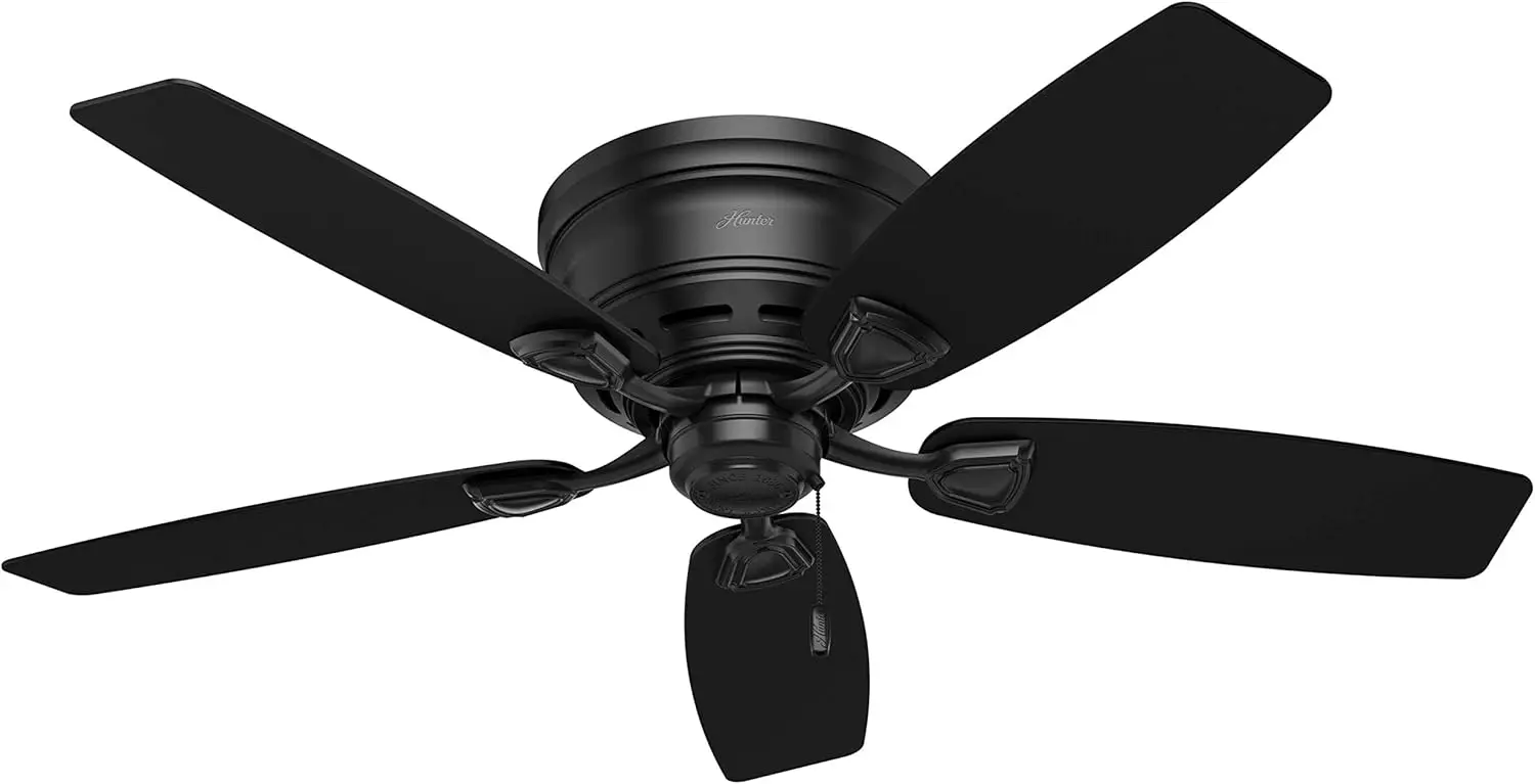 48-Inch Indoor/Outdoor Ceiling Fan No Light, Low Profile Flush Mount, Matte Black, 5 Blades, for Patio, Porch, Garage, Living Room
48-Inch Indoor/Outdoor Ceiling Fan No Light, Low Profile Flush Mount, Matte Black, 5 Blades, for Patio, Porch, Garage, Living Room