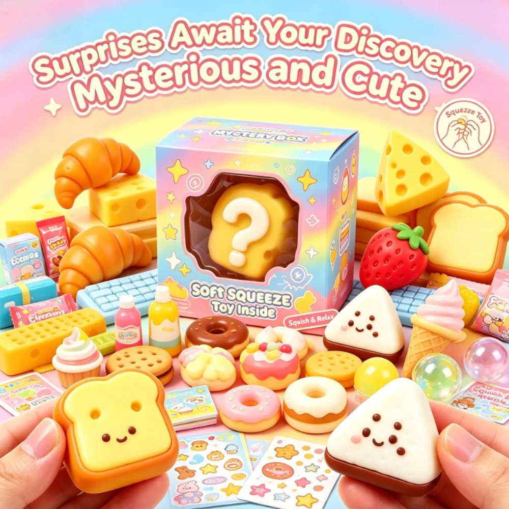 100+ Adorable Cartoon Squishy Blind Box Random Style, Smooth Slow Rebound Squeeze Toy, Relaxing Anxiety Relief Cute Desktop Collectible For Adult Collectors
100+ Adorable Cartoon Squishy Blind Box Random Style, Smooth Slow Rebound Squeeze Toy, Relaxing Anxiety Relief Cute Desktop Collectible For Adult Collectors