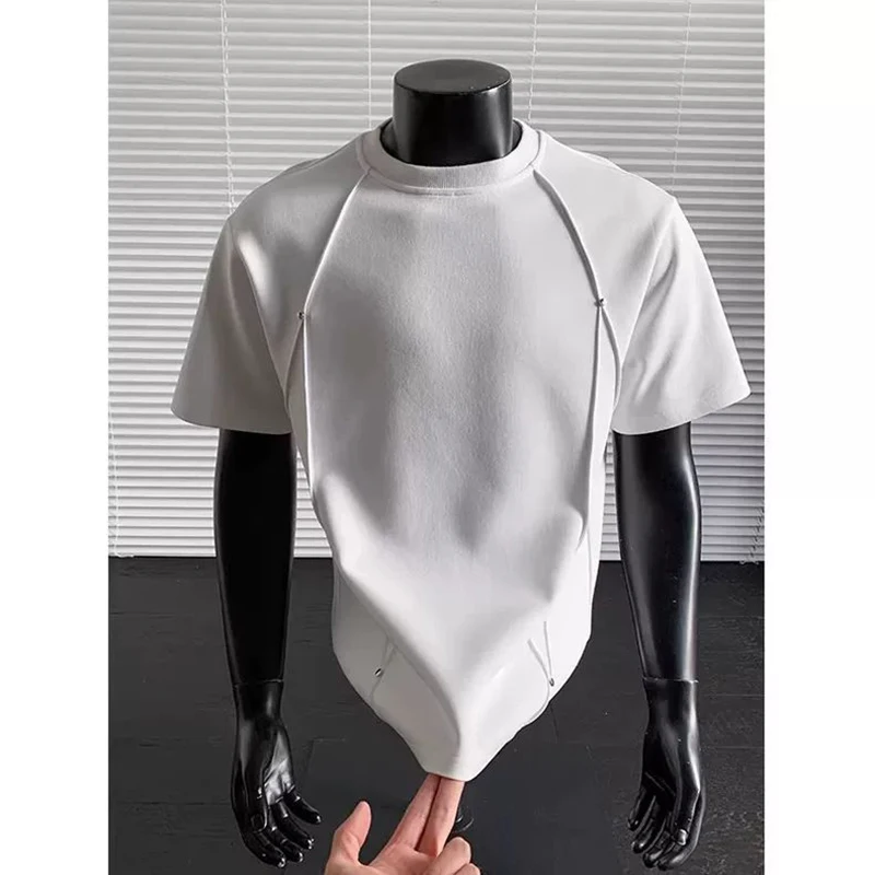 American Style Men's Rivet Deconstruct T-Shirt 2026 Summer Loose Oversized Short Sleeve O-Neck Casual Streetwear Tees Tops
American Style Men's Rivet Deconstruct T-Shirt 2026 Summer Loose Oversized Short Sleeve O-Neck Casual Streetwear Tees Tops