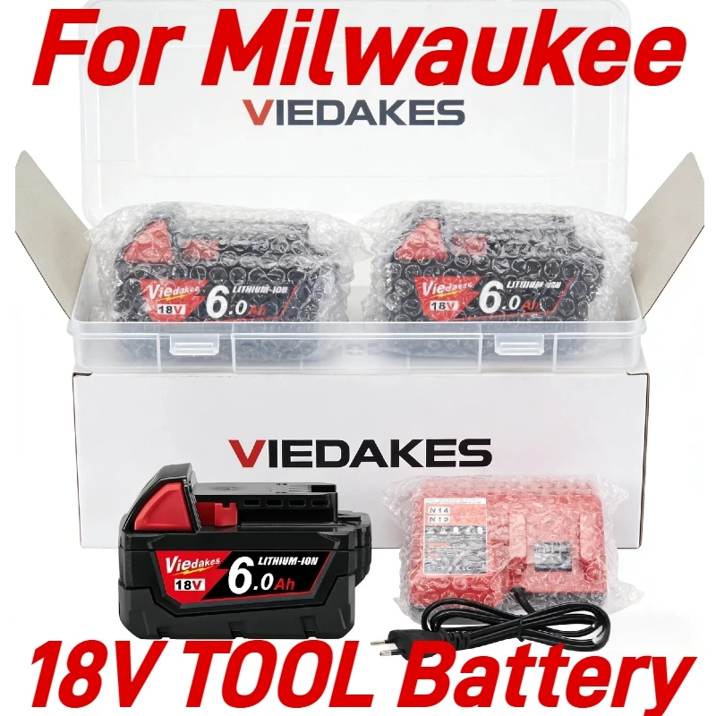 new 18V 6.0Ah For Milwaukee M18 Battery Li-Ion Replacement Battery For Milwaukee 18V M18 48-11-2830 0730-20 Tool battery
new 18V 6.0Ah For Milwaukee M18 Battery Li-Ion Replacement Battery For Milwaukee 18V M18 48-11-2830 0730-20 Tool battery