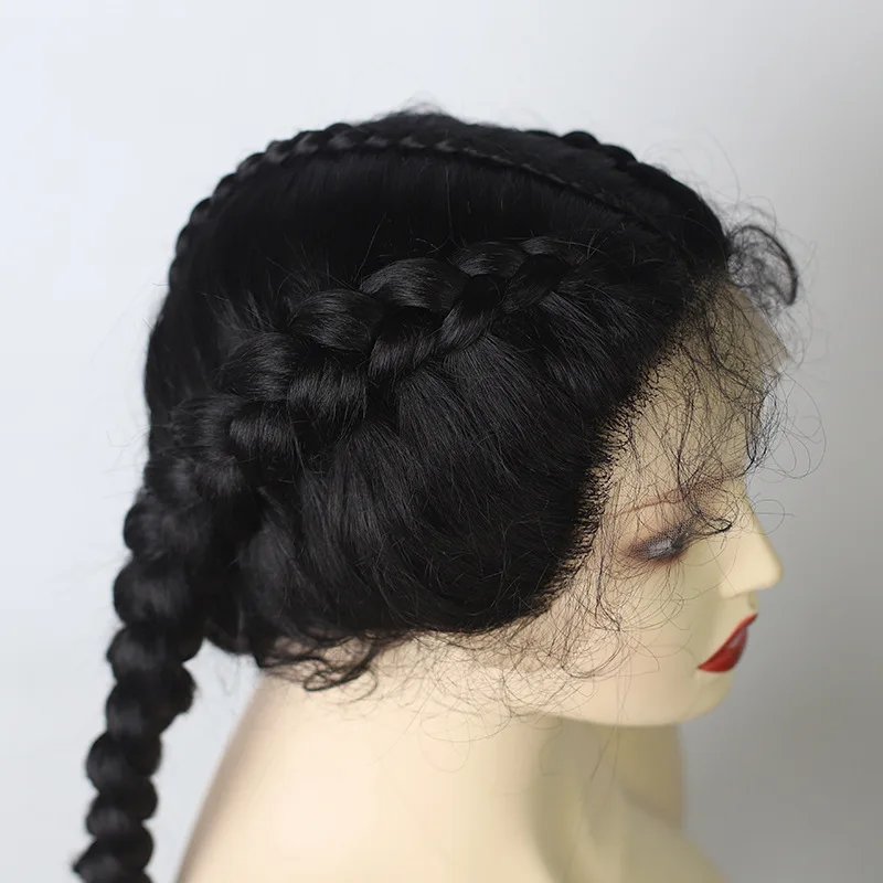 Высокотемпературное волокно, черный плетеный милый парик для маленькой девочки, новый стиль, маленькие косички
Высокотемпературное волокно, черный плетеный милый парик для маленькой девочки, новый стиль, маленькие косички