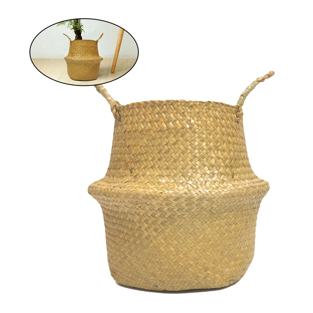Weaving Baskets Corridor Storage Binaural Children's Room Handmade Seaweed Flower Toy Home Decoration
Weaving Baskets Corridor Storage Binaural Children's Room Handmade Seaweed Flower Toy Home Decoration