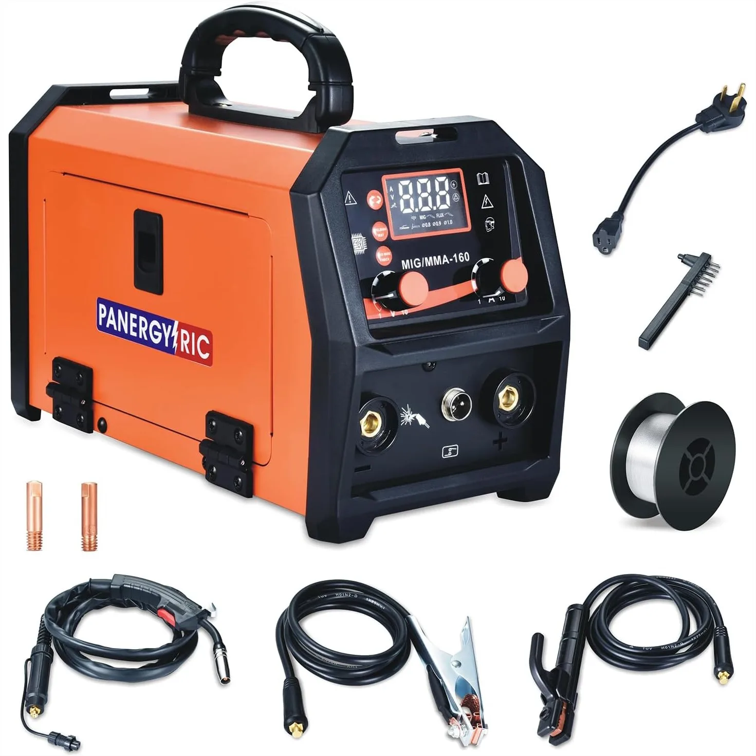 160A MIG Welder 110V/220V Dual Voltage 3 in 1 Flux Core Welder Gasless MIG/Lift TIG/Stick Portable Welding Machine for Beginners
160A MIG Welder 110V/220V Dual Voltage 3 in 1 Flux Core Welder Gasless MIG/Lift TIG/Stick Portable Welding Machine for Beginners