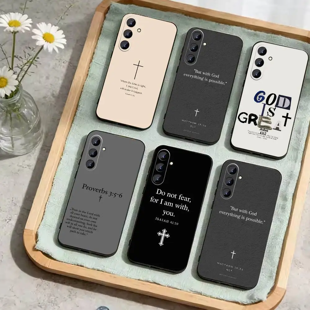 Bible Verse Jesus Christ Christian Phone Case For Samsung Galaxy A73,A21s,A22,A31,A52,A53,A71,A41Soft Black Shell
Bible Verse Jesus Christ Christian Phone Case For Samsung Galaxy A73,A21s,A22,A31,A52,A53,A71,A41Soft Black Shell