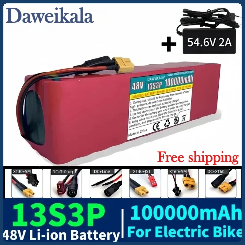 Литий-ионный аккумулятор Daweikala нового типа 48В 13S3P 100000мАч, 1000Вт 100Ач, для моторизованного скутера 54.6В с BMS
Литий-ионный аккумулятор Daweikala нового типа 48В 13S3P 100000мАч, 1000Вт 100Ач, для моторизованного скутера 54.6В с BMS