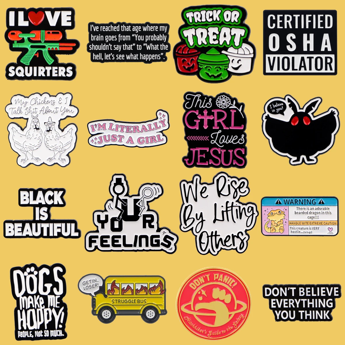 Funny Chicken Enamel Pin Quotes Brooches For Women Men Lapel Pin Backpack Bags Badges Friends Gifts Clothing Accessories
Funny Chicken Enamel Pin Quotes Brooches For Women Men Lapel Pin Backpack Bags Badges Friends Gifts Clothing Accessories