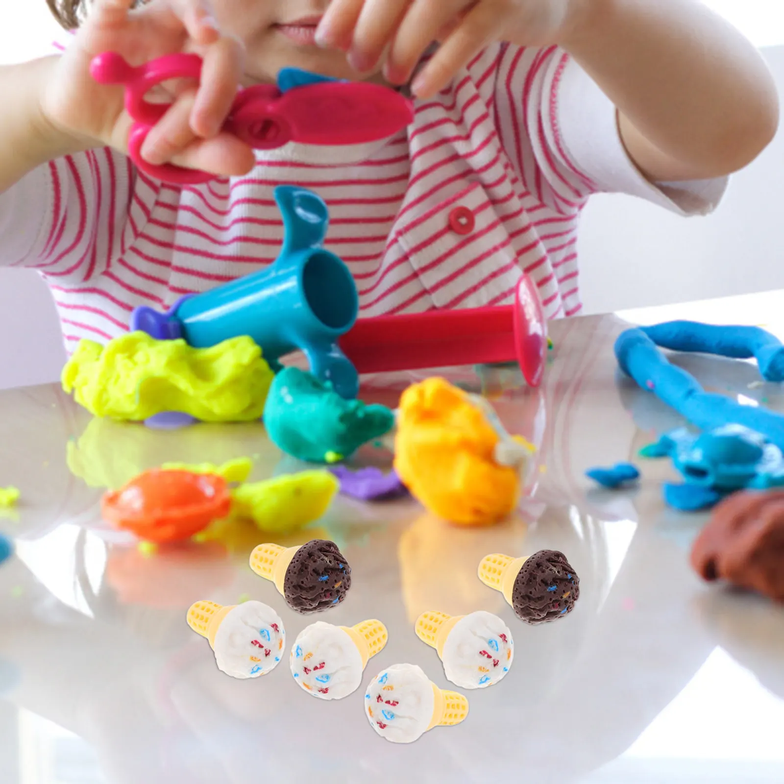 20Pcs Miniature Ice Cream Decor Resin Material Lightweight Compact Mini Food Ornament for Mini House Layout Kitchen Pretend Play
20Pcs Miniature Ice Cream Decor Resin Material Lightweight Compact Mini Food Ornament for Mini House Layout Kitchen Pretend Play