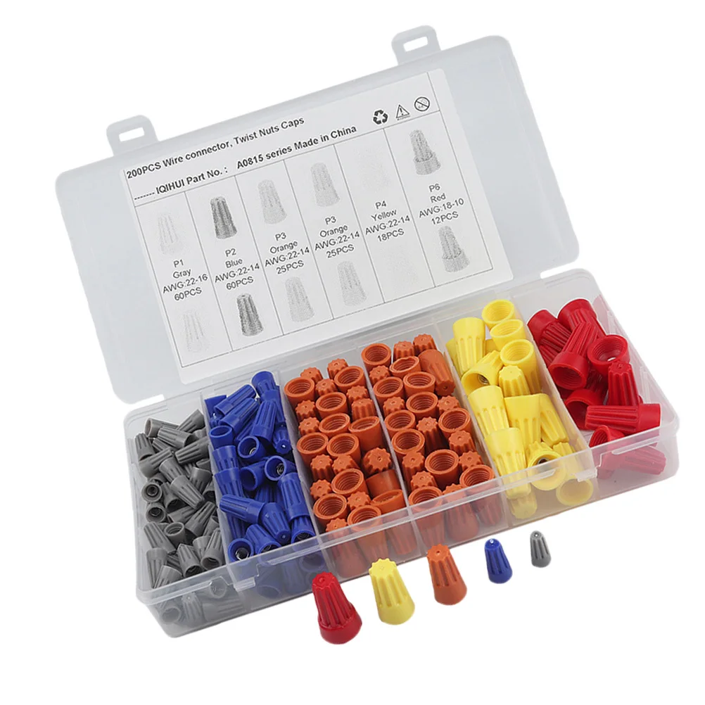 200Pcs Durable Electrical Insulated Crimp Terminal Connectors Assorted Set for Home Vehicle Projects Crimp Terminal Connector
200Pcs Durable Electrical Insulated Crimp Terminal Connectors Assorted Set for Home Vehicle Projects Crimp Terminal Connector