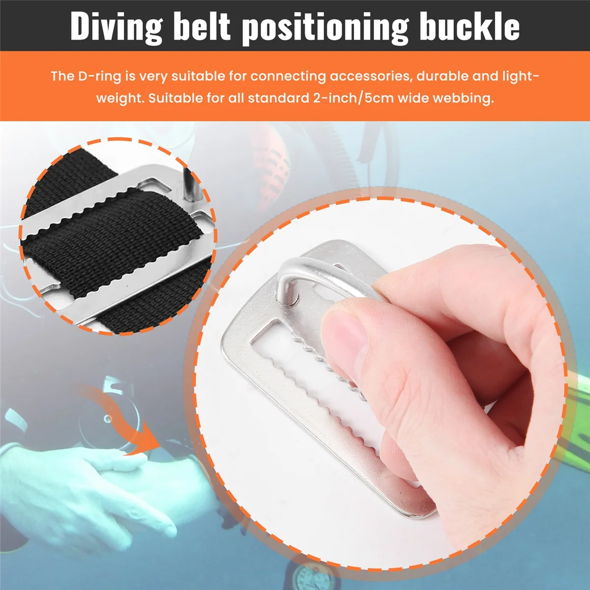 A03V 316 Stainless Steel D Ring Buckle Scuba Diving Weight Belt Keeper for 5cm Weight Belt Surfing Swimming Sport Accessories
A03V 316 Stainless Steel D Ring Buckle Scuba Diving Weight Belt Keeper for 5cm Weight Belt Surfing Swimming Sport Accessories