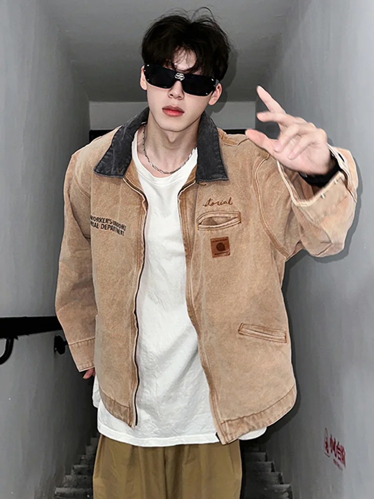 Винтажная мужская джинсовая куртка Detroit Canvas для весны и осени, в американском ретро-стиле, модная, свободного кроя, с множеством карманов
Винтажная мужская джинсовая куртка Detroit Canvas для весны и осени, в американском ретро-стиле, модная, свободного кроя, с множеством карманов