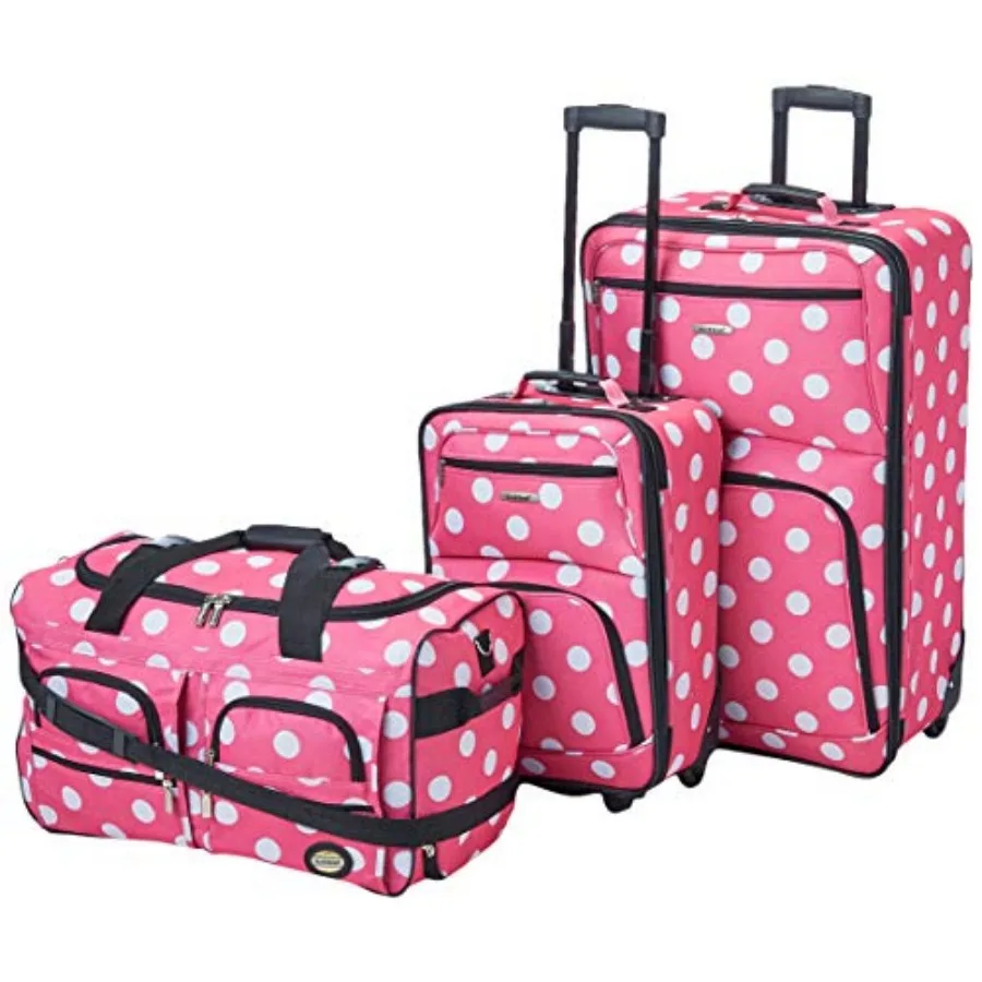 Vara Softside 3-Piece Upright Luggage Set, Expandable, Lightweight, Telescopic Handle, Wheel, s, 20 Inch, 22 Inch, 28 Inch
Vara Softside 3-Piece Upright Luggage Set, Expandable, Lightweight, Telescopic Handle, Wheel, s, 20 Inch, 22 Inch, 28 Inch