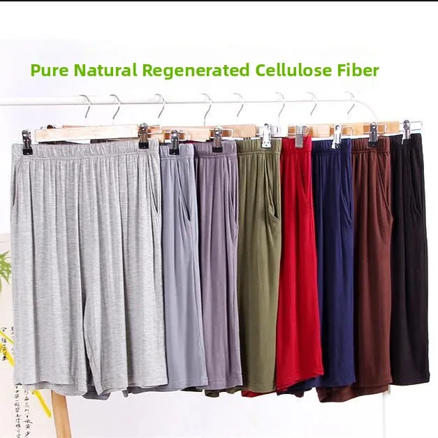 Men's Summer Modal Bamboo Fiber Sleepwear Shorts Five-Point Casual Sportswear Home Comfortable Drawstring Pants
Men's Summer Modal Bamboo Fiber Sleepwear Shorts Five-Point Casual Sportswear Home Comfortable Drawstring Pants