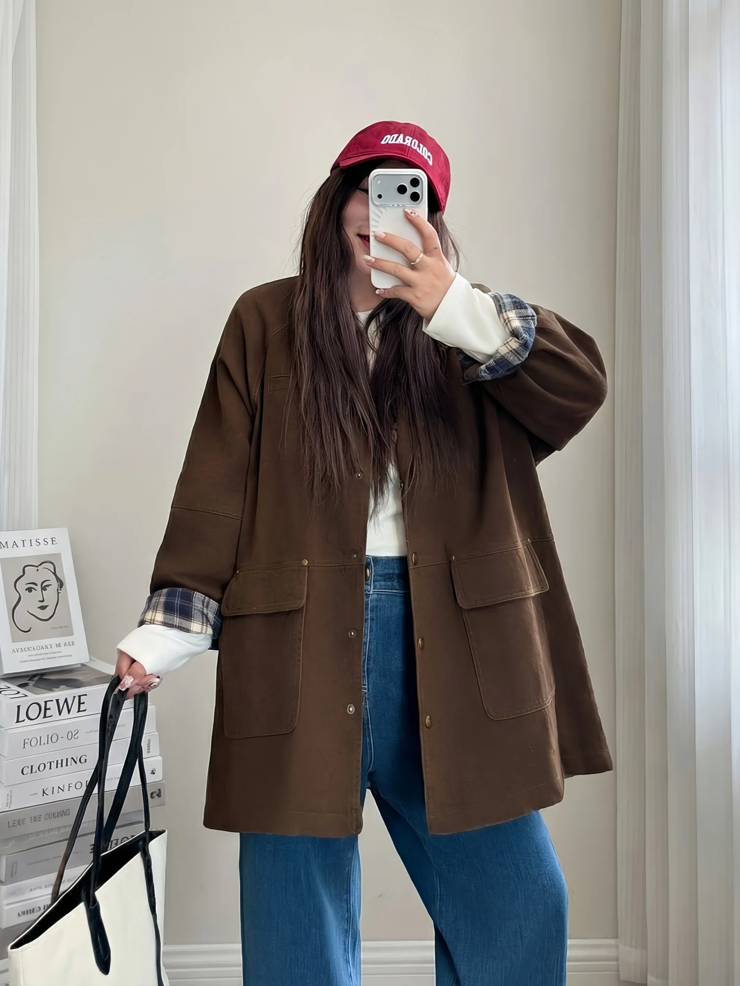 plus Size Workwear Jacket Casual Loose Slimming Spring Outerwear Thick Sister Fashionable Commute Style Cotton Long Sleeve
plus Size Workwear Jacket Casual Loose Slimming Spring Outerwear Thick Sister Fashionable Commute Style Cotton Long Sleeve