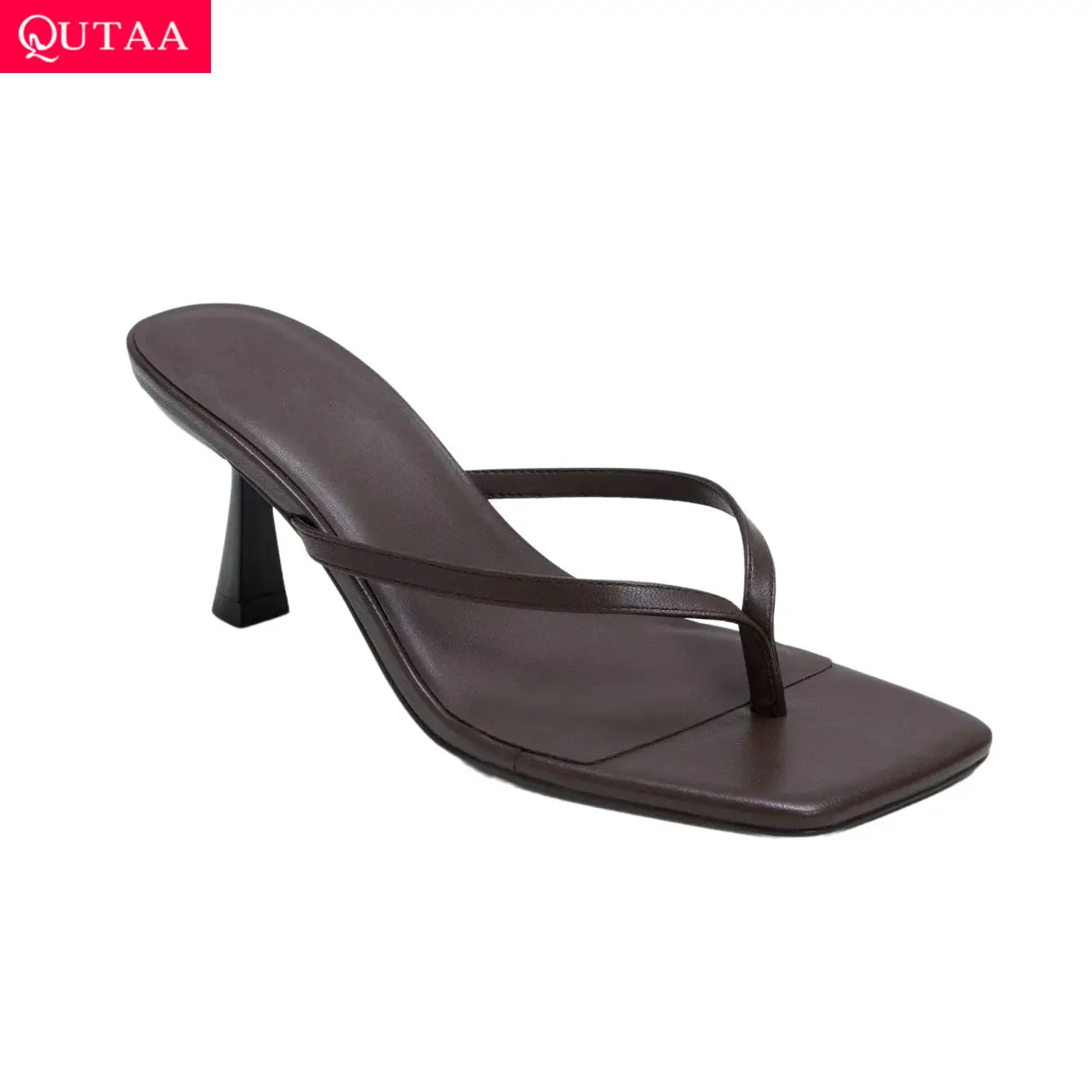 QUTAA Fashion Women Summer High Heels Sandals Shoes Flip-flops Leather Square Toe Slingback Sandals Casual Shoes Dress 34-43
QUTAA Fashion Women Summer High Heels Sandals Shoes Flip-flops Leather Square Toe Slingback Sandals Casual Shoes Dress 34-43