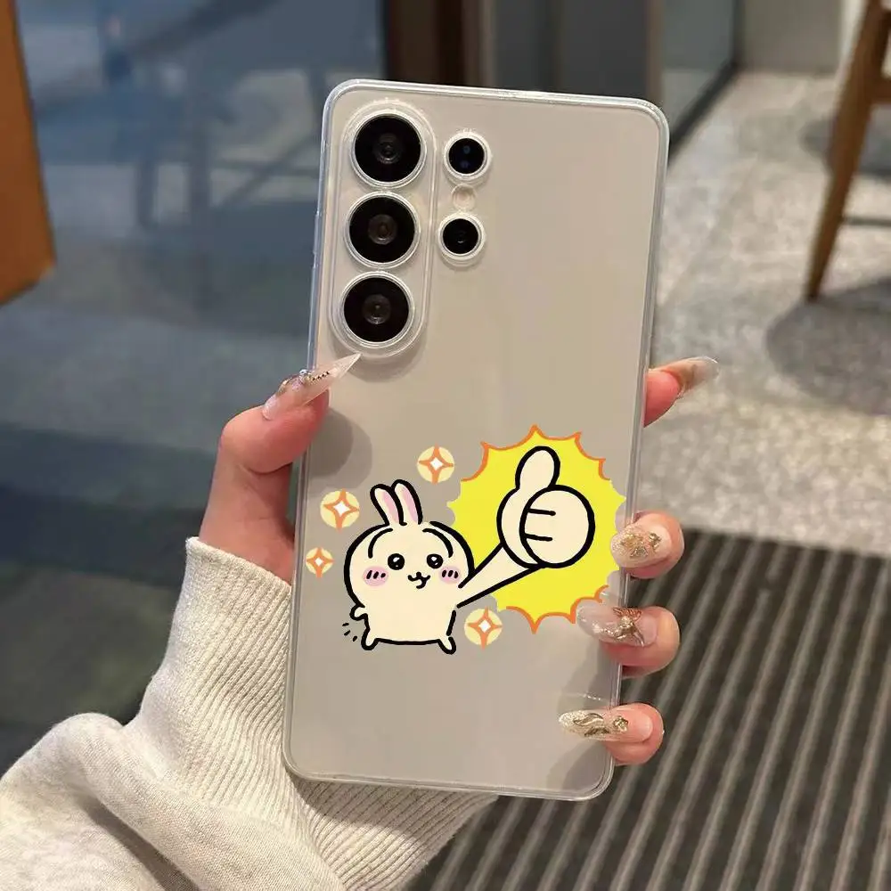 Cute cartoon C-Chiikawa usagi Phone Case Transparent Silicone Soft For Samsung S25,S24,S21,S22,S23,S30,Ultra,S20,Plus,Fe
Cute cartoon C-Chiikawa usagi Phone Case Transparent Silicone Soft For Samsung S25,S24,S21,S22,S23,S30,Ultra,S20,Plus,Fe