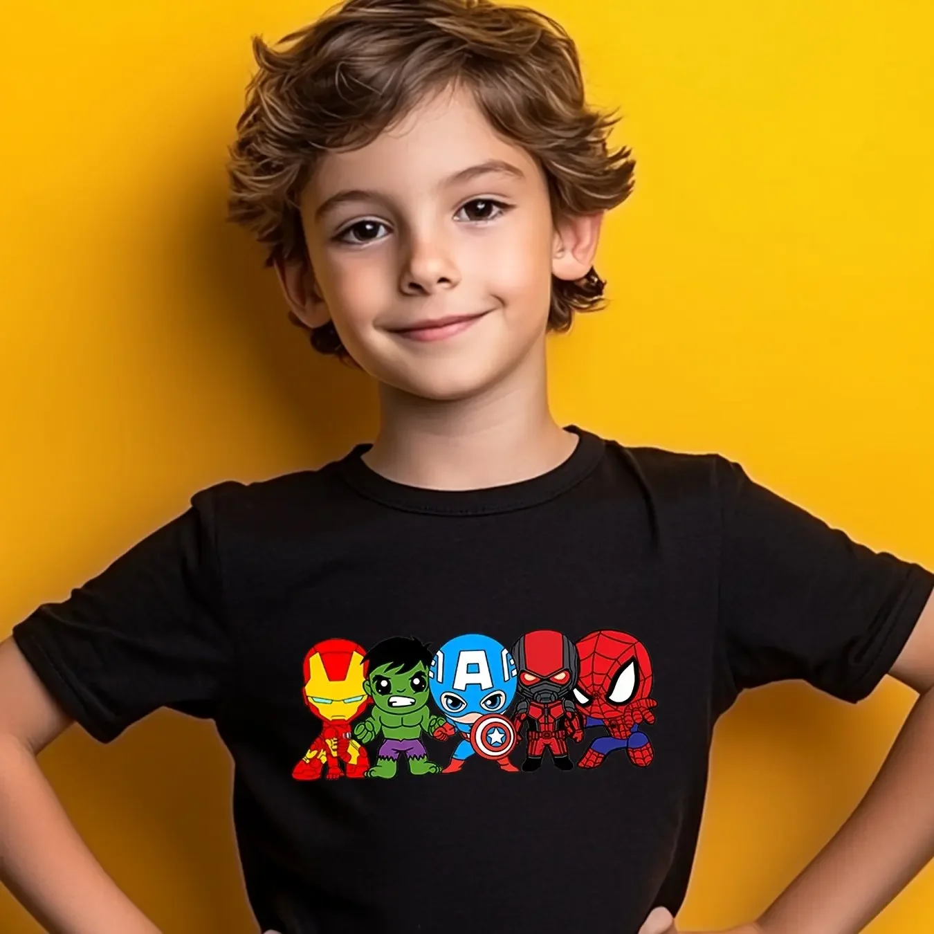 NEW Fun Marvel Spider-Man Teen T-Shirt Children's Casual Fashion Pure Cotton Children's Wear Summer 2026 Baby T-Shirt
NEW Fun Marvel Spider-Man Teen T-Shirt Children's Casual Fashion Pure Cotton Children's Wear Summer 2026 Baby T-Shirt